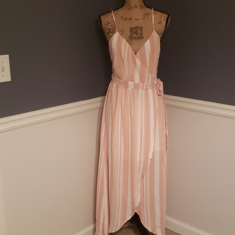 Pink Wrap Dress